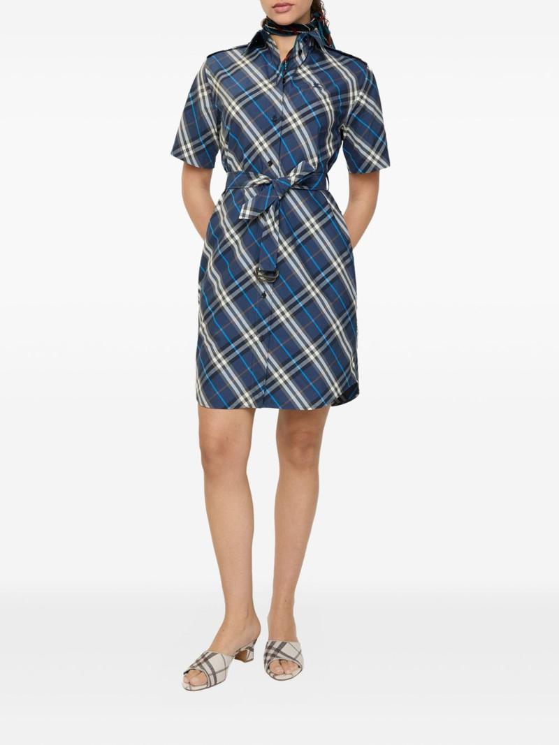 Burberry Check-pattern mini shirt dress outlook