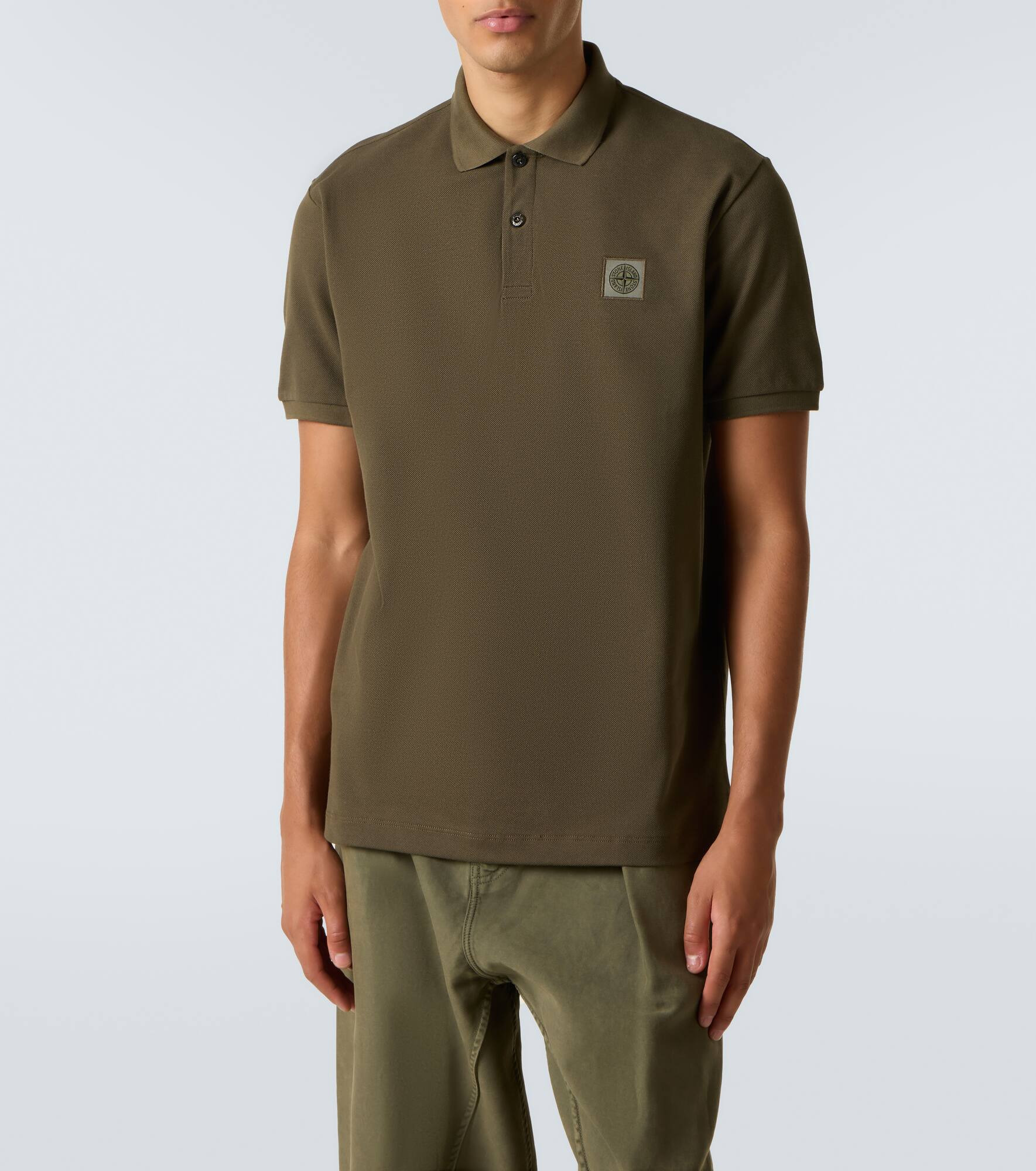 Compass cotton piqué polo shirt - 3