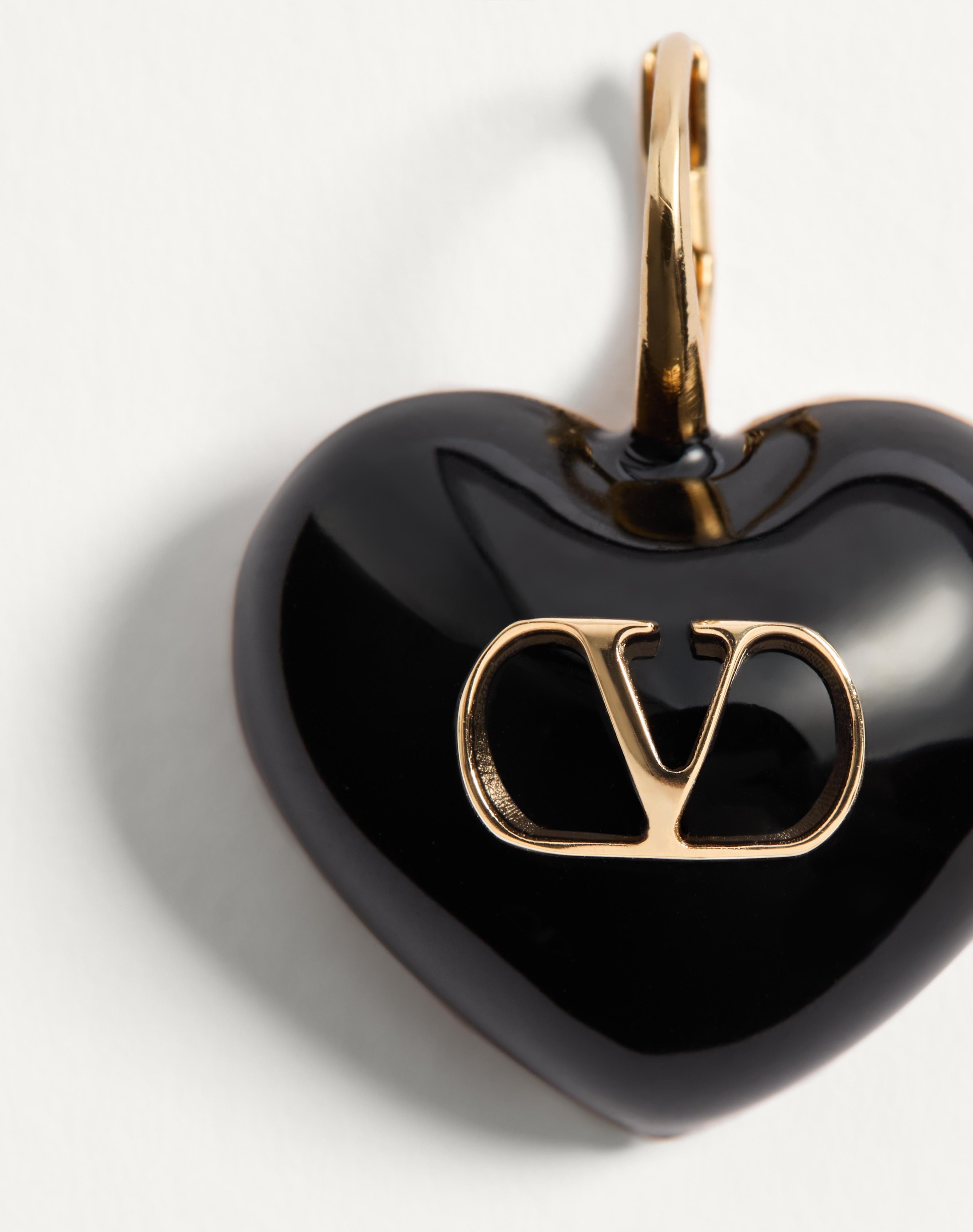 COEUR ROYAL EARRINGS IN METAL AND ENAMEL - 4