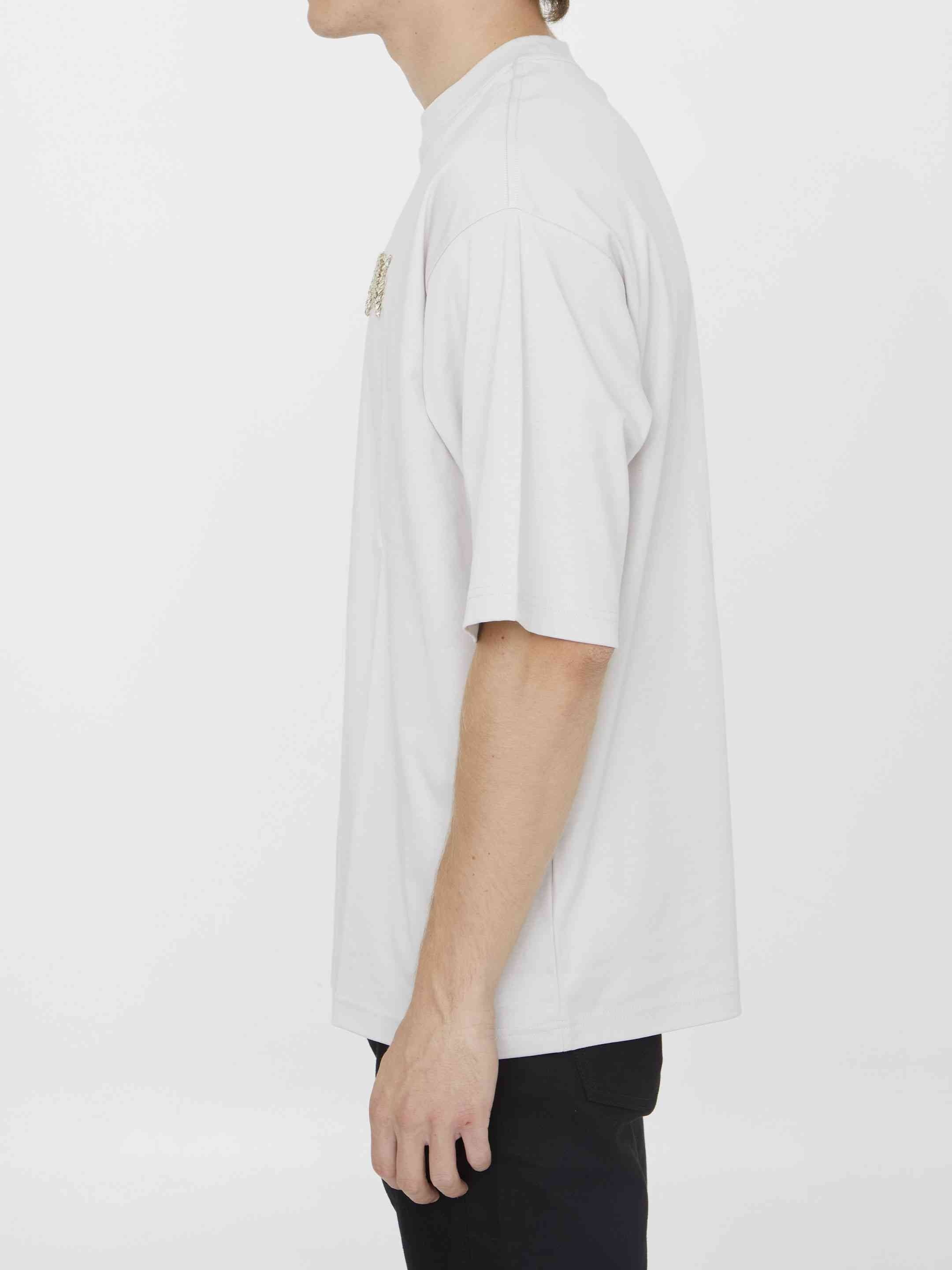 Lanvin Men Cotton T-Shirt With Logo - 3