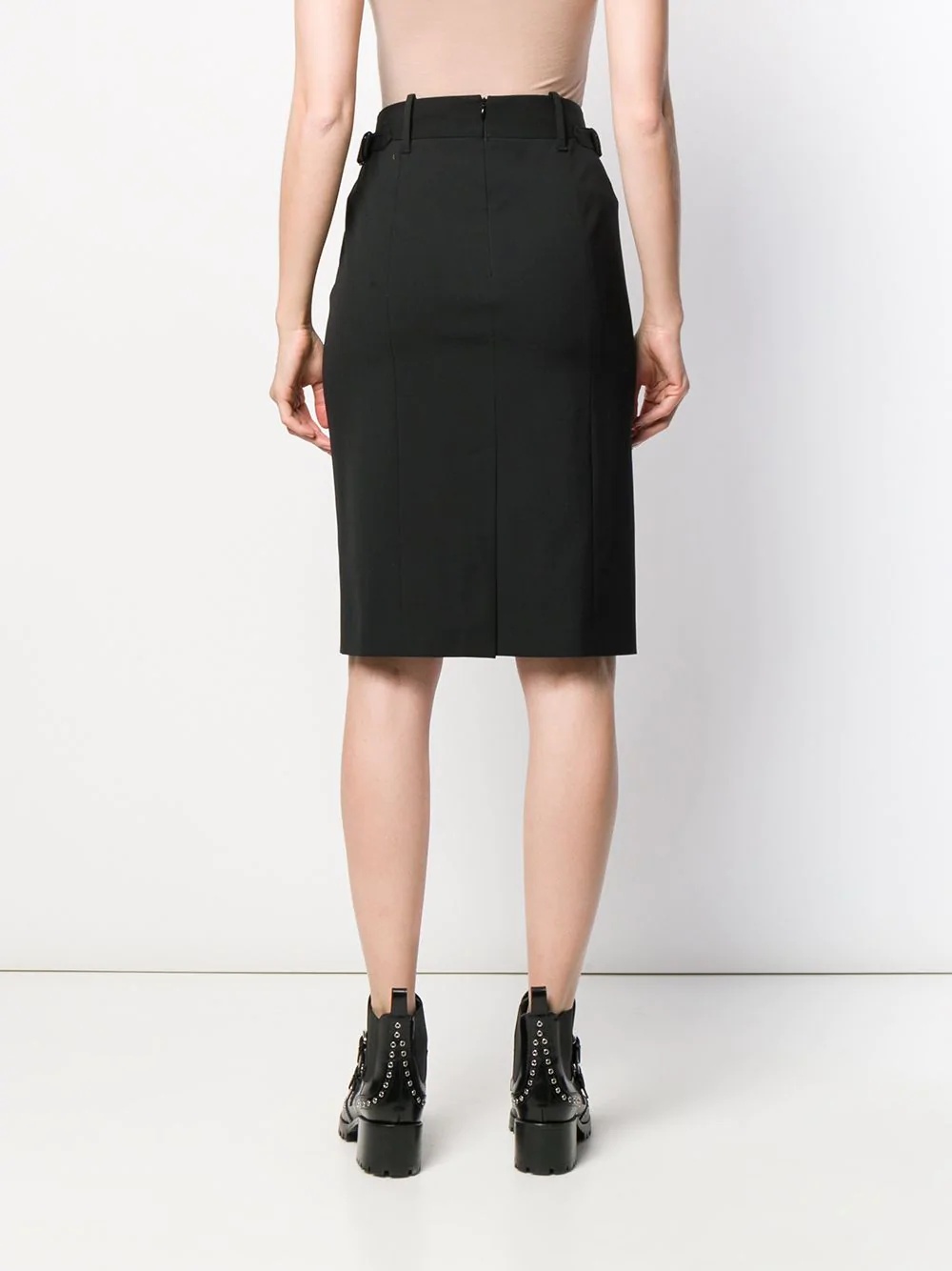 belted pencil skirt - 4