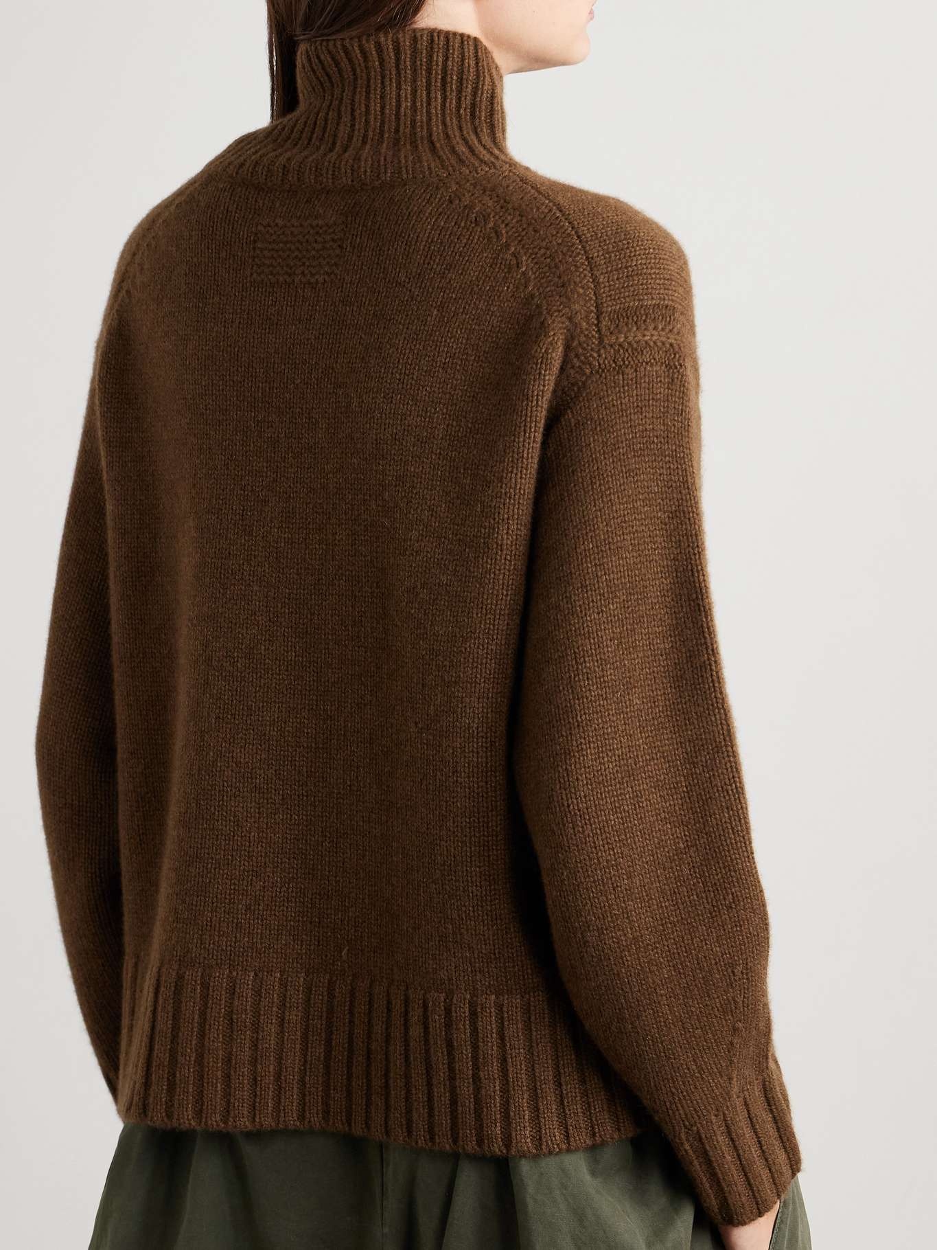 Cashmere turtleneck sweater Brown - 3