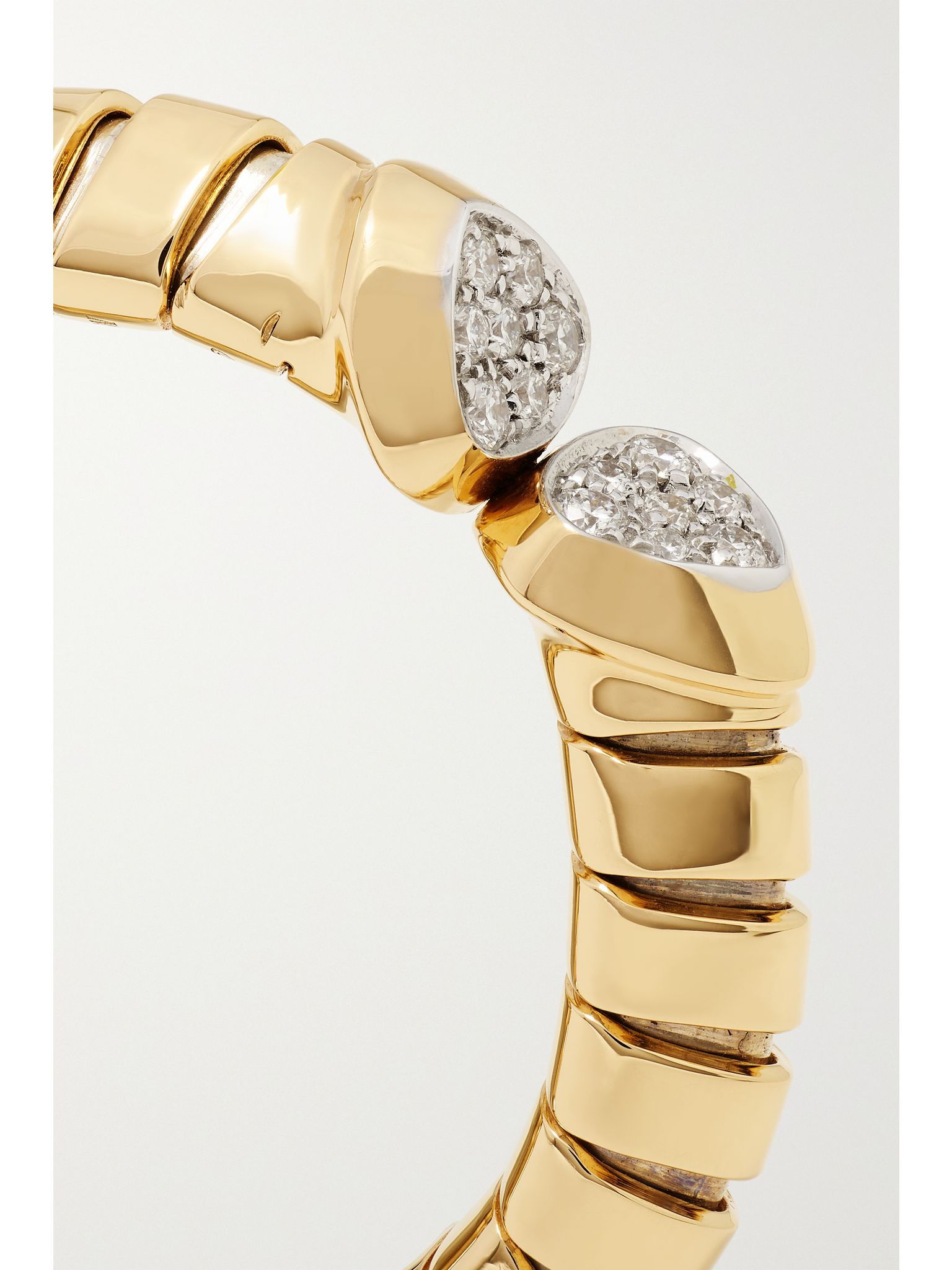 Trisolina 18-karat gold, silver and diamond ring Gold - 4