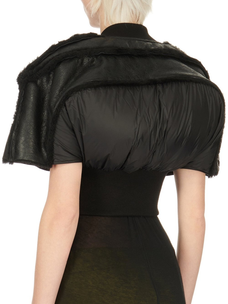 ballon-sleeve wool cropped top 5