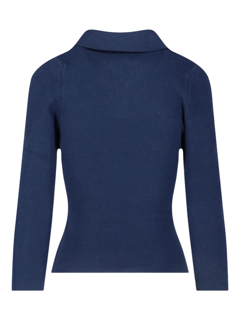 Vivienne Westwood orb-embellished ribbed sweater outlook