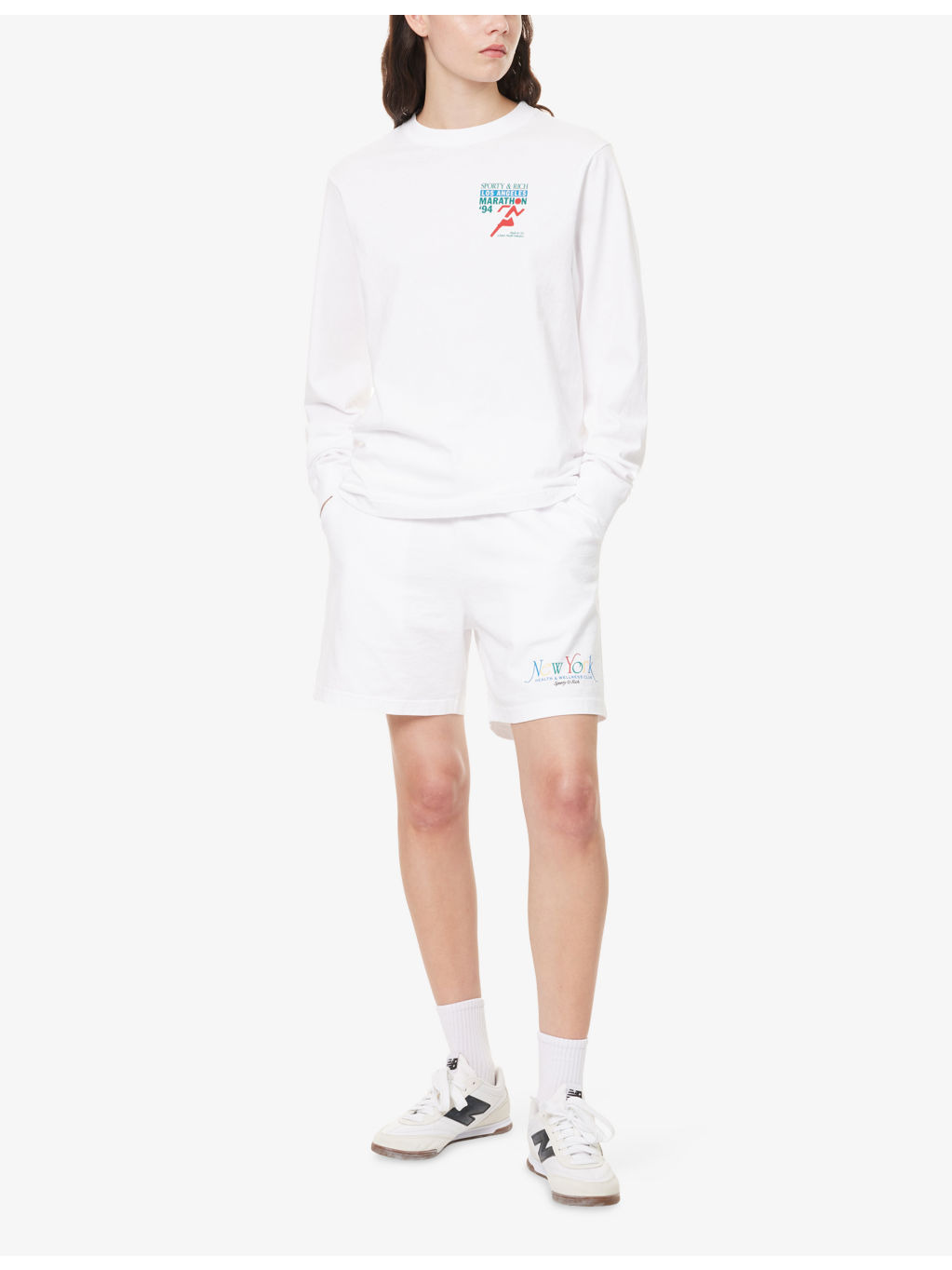 Sports Marathon Long-Sleeve Cotton-Jersey Top - 2