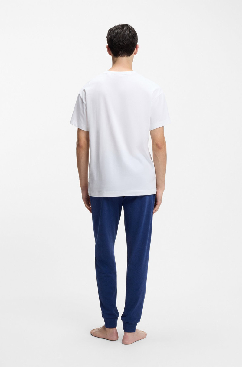 STRETCH-COTTON T-SHIRT WITH LOGO PRINT 4