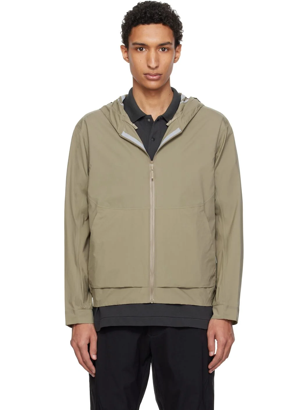 Taupe Demlo Hoody Jacket - 1