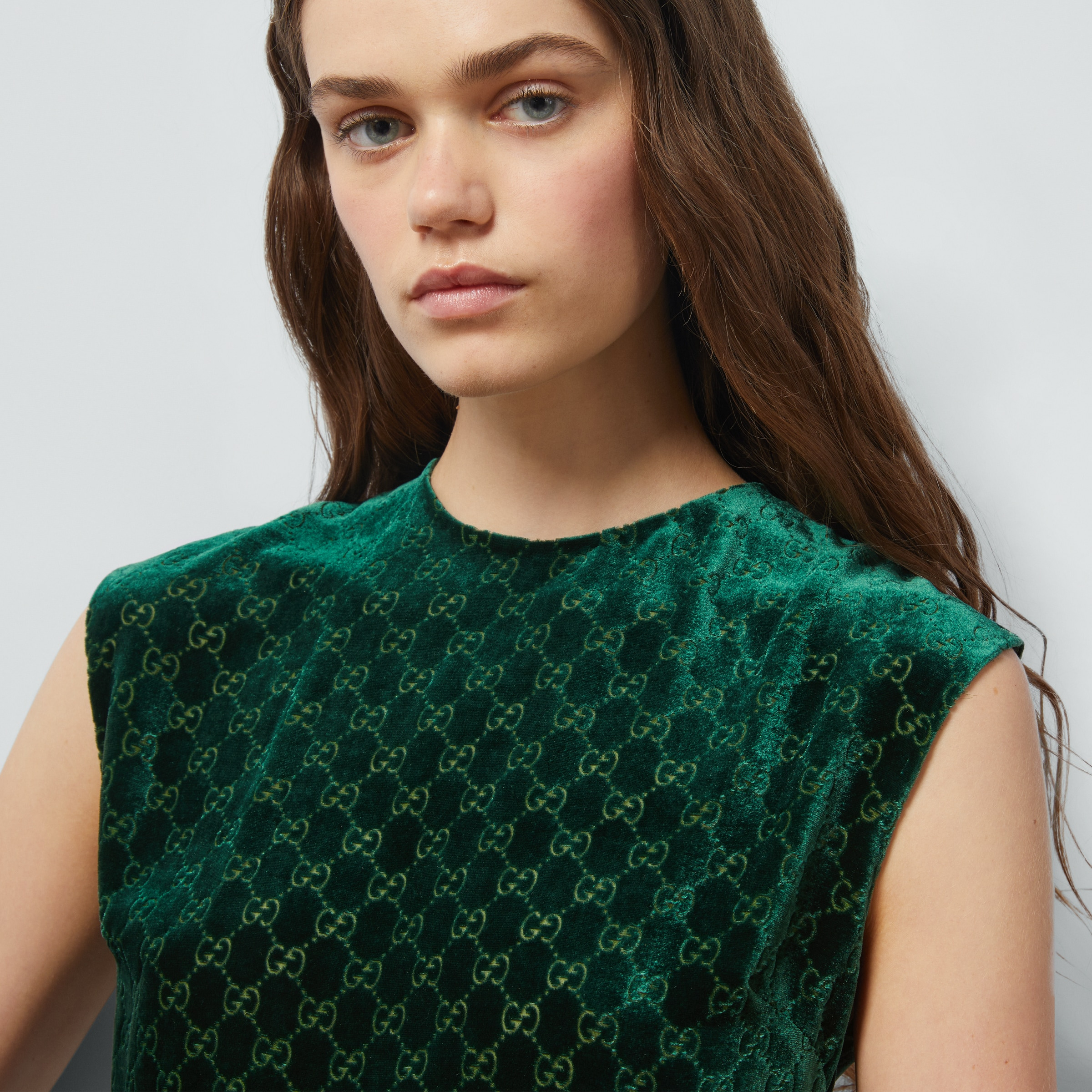 GG velvet top - 3