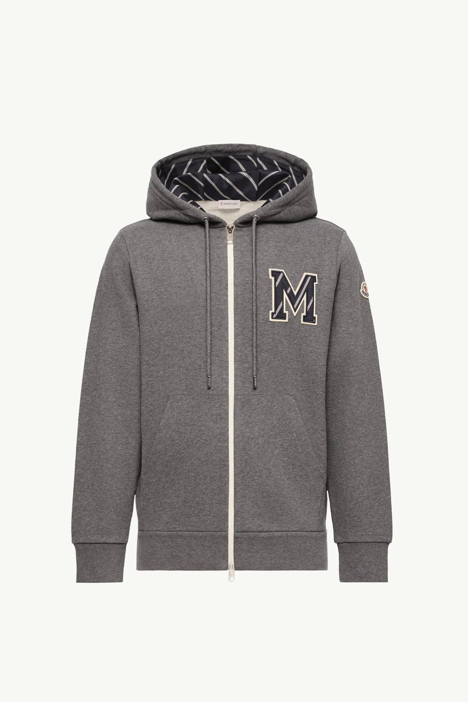 Monogram Cotton Zip-Up Hoodie - 1