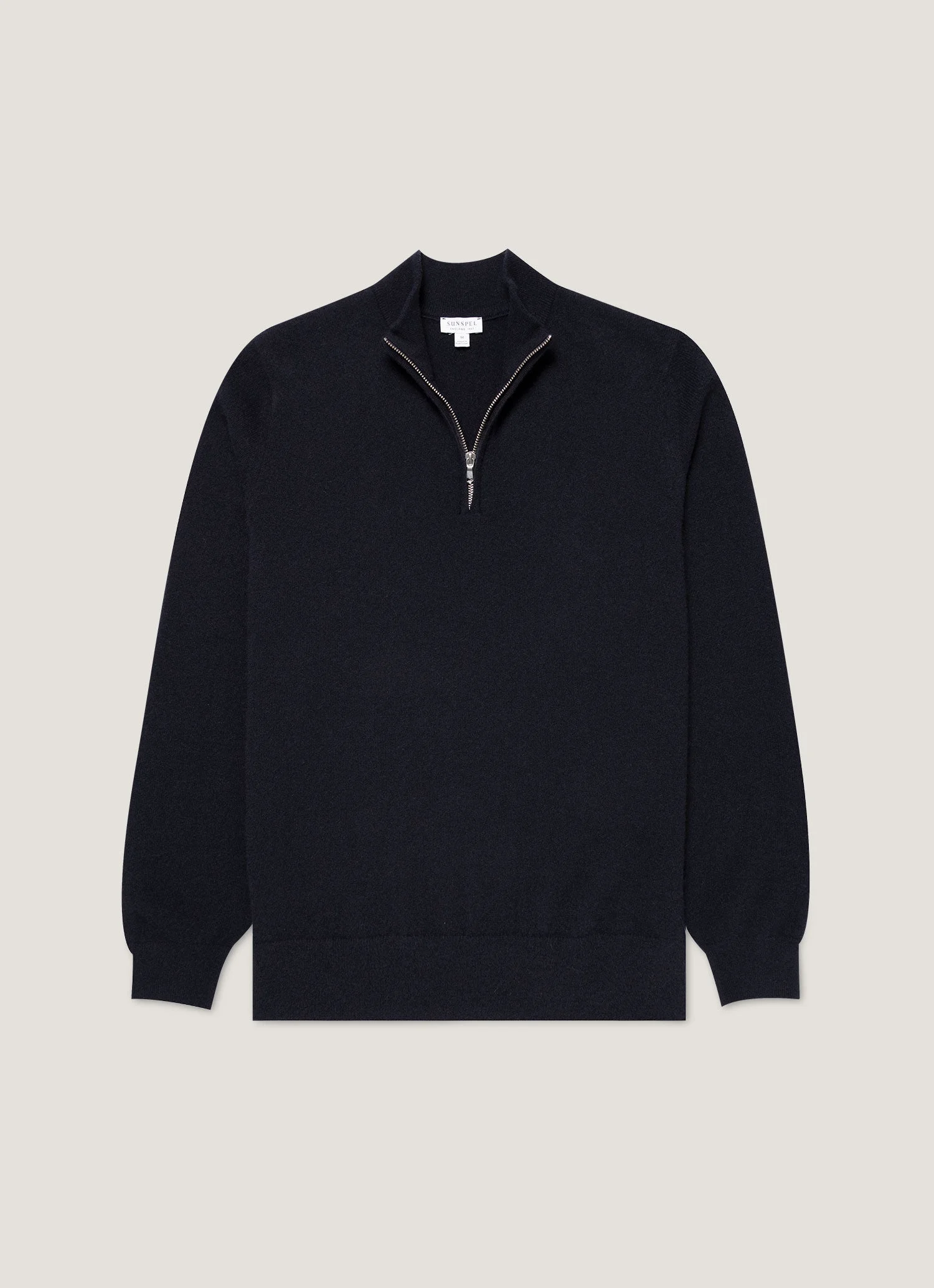 Cashmere Half Zip Jumper - 1