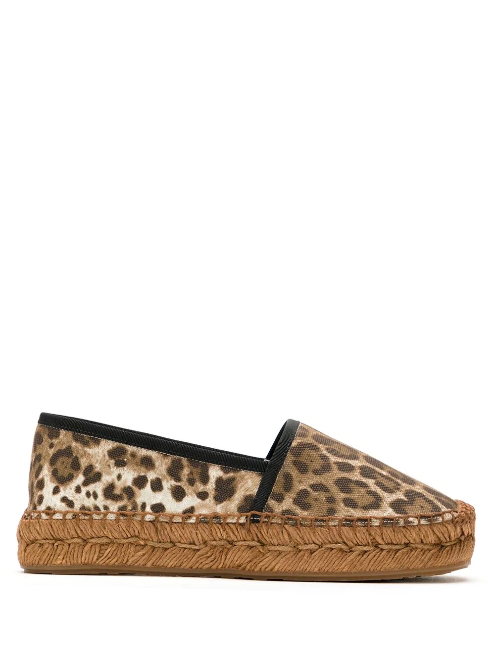 leopard print espadrilles - 1