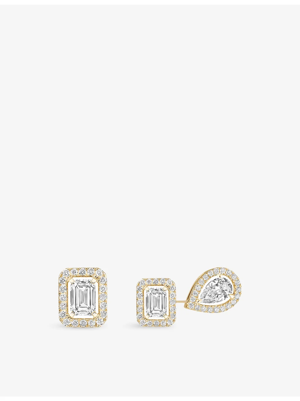 My Twin 18ct Gold And 0.81ct Diamond Stud Earrings - 1
