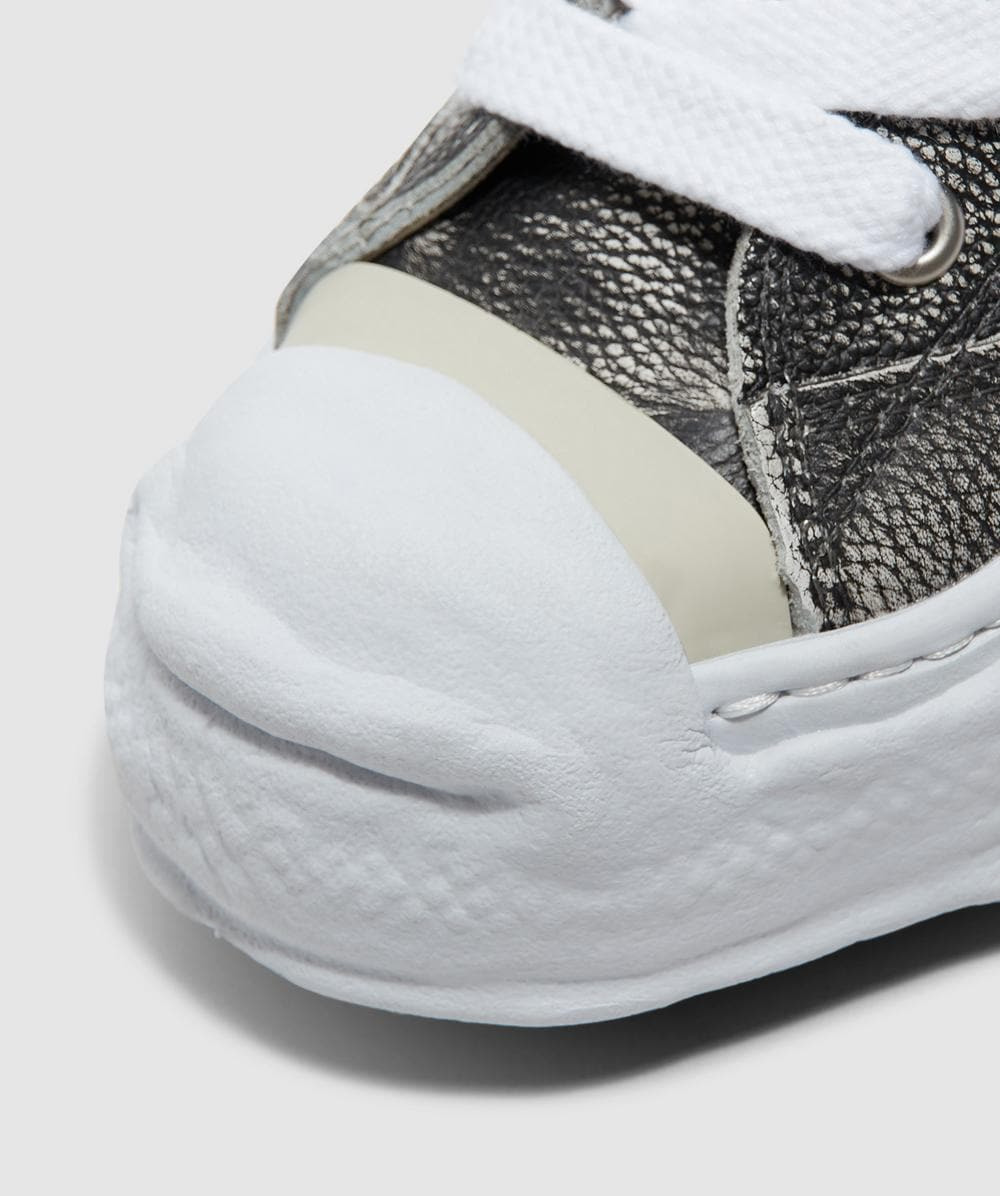 Hank low brushed shrink leather sneaker - 5