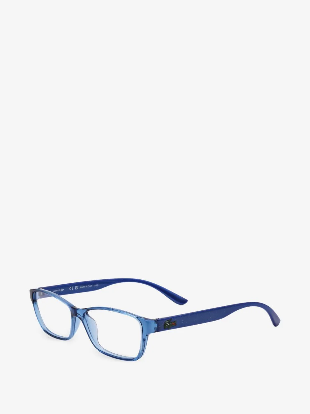 glitter-temple rectangle-frame glasses - 1