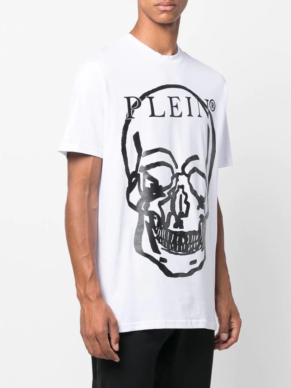 skull-print short-sleeved T-shirt - 4