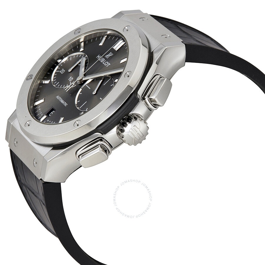 Pre-owned Hublot Classic Fusion Chronograph Grey Sunray Dial Men's Watch 521.NX.7071.LR - 2