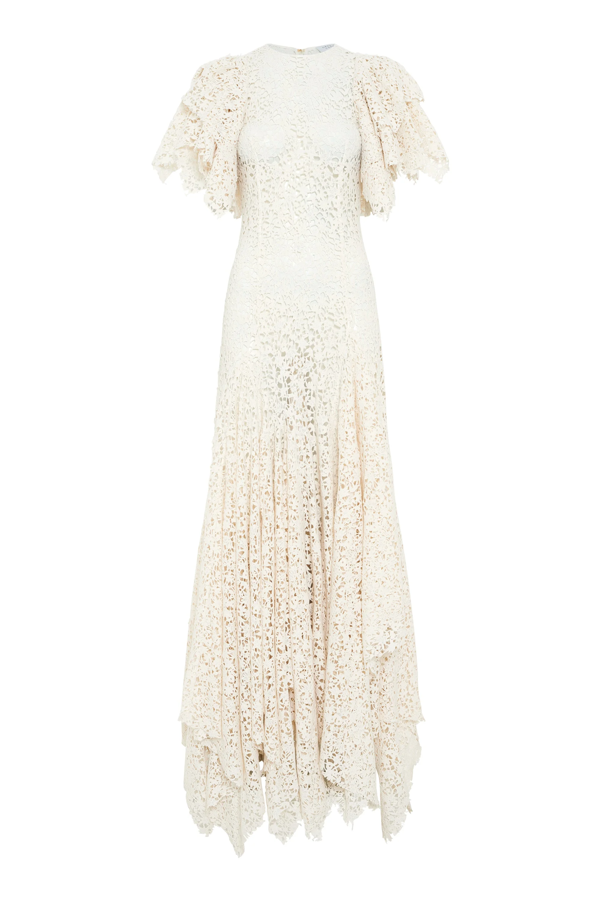 Lulsy Dress in Ivory Floral Cashmere Lace - 1