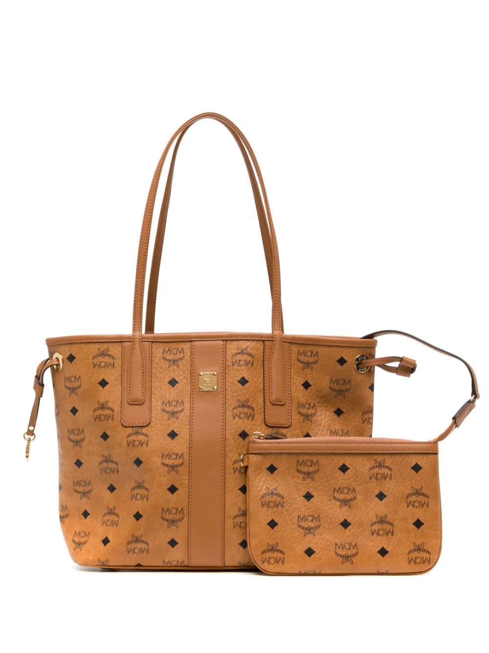 small Liz monogram-pattern tote bag - 6