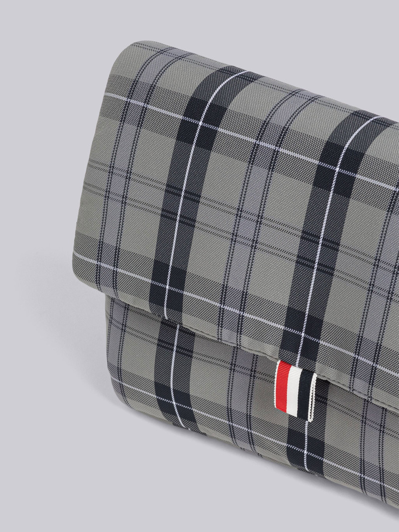 Thom Browne Tartan Nylon Canvas Puffer Clutch outlook