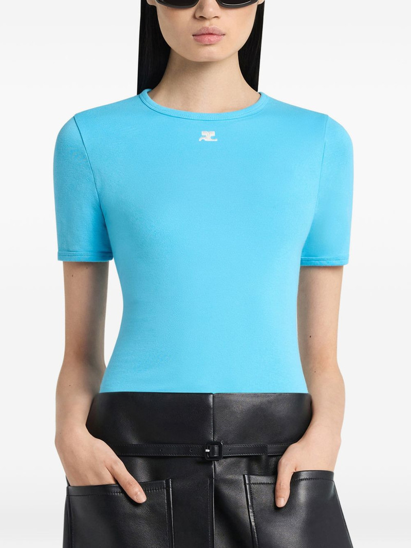 logo-embroidered T-shirt 4