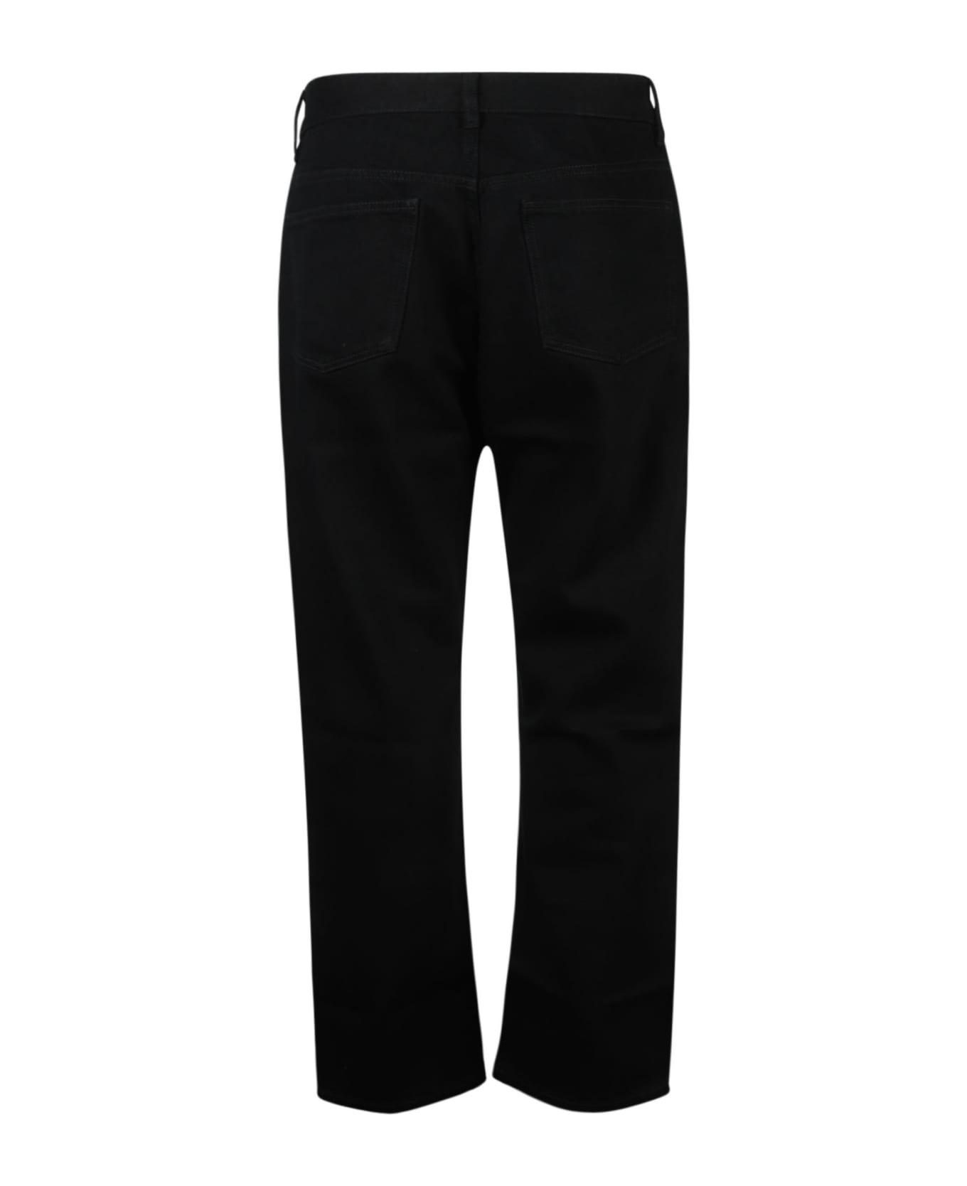 Side Studded 5 Pockets Jeans - 2