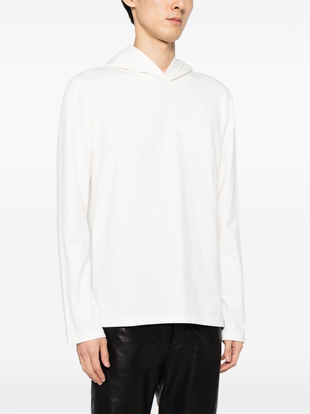 logo-embroidered hoodie - 3