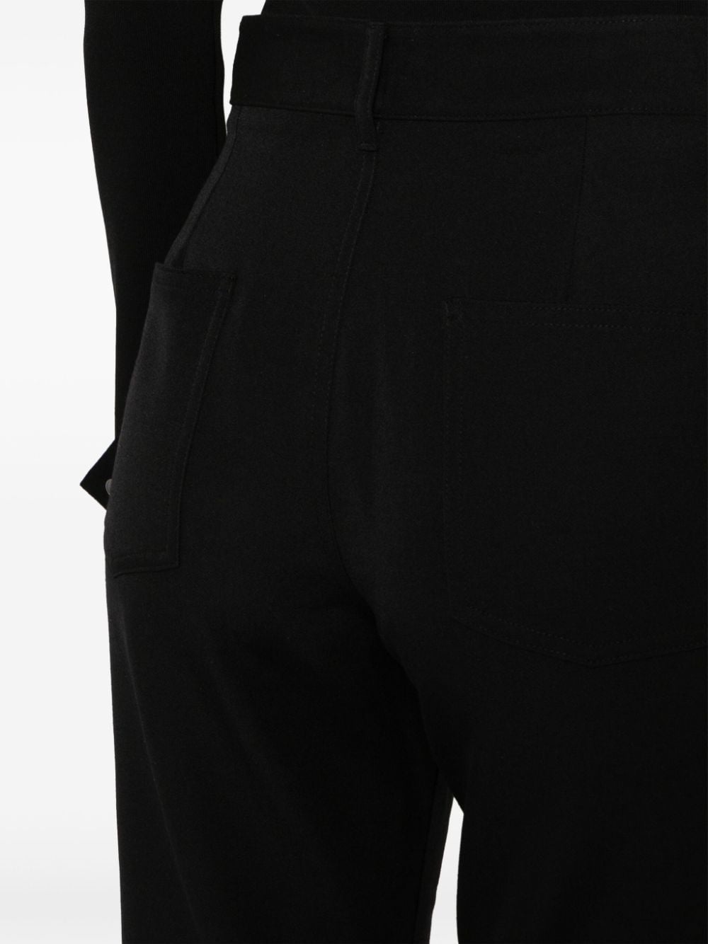 twill flared trousers - 5