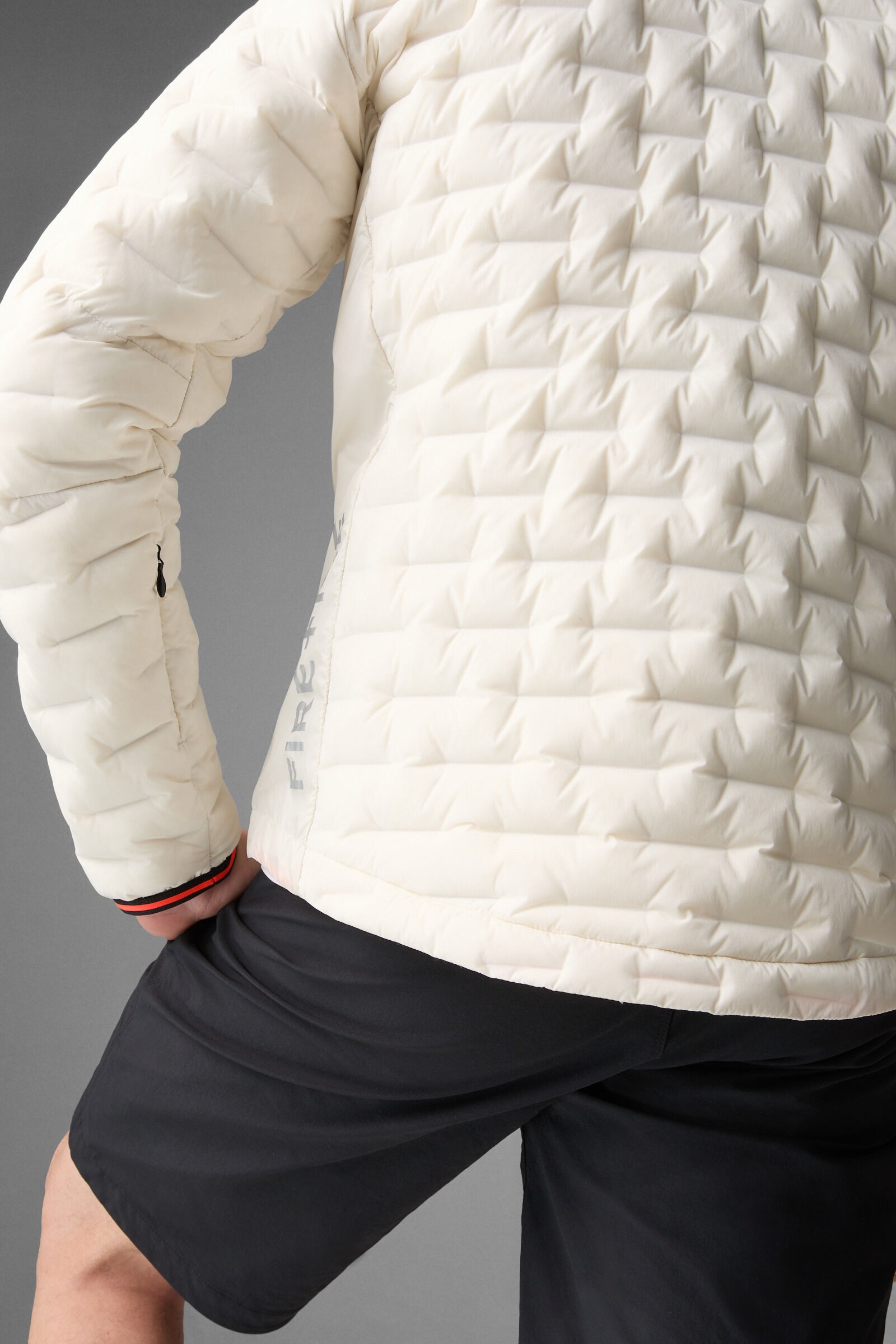 Gray Lightweight down jacket in Off-white - 5