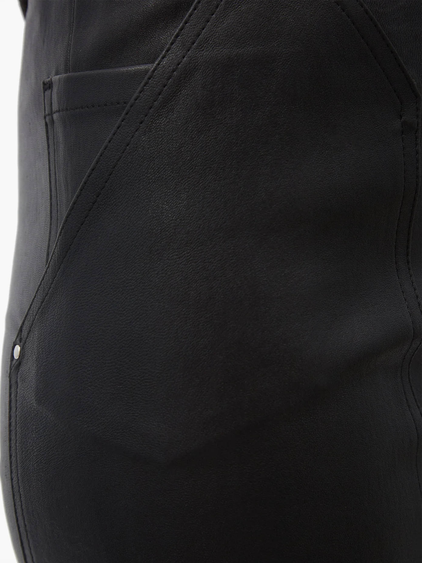 Slim-fit bonded-leather trousers - 3