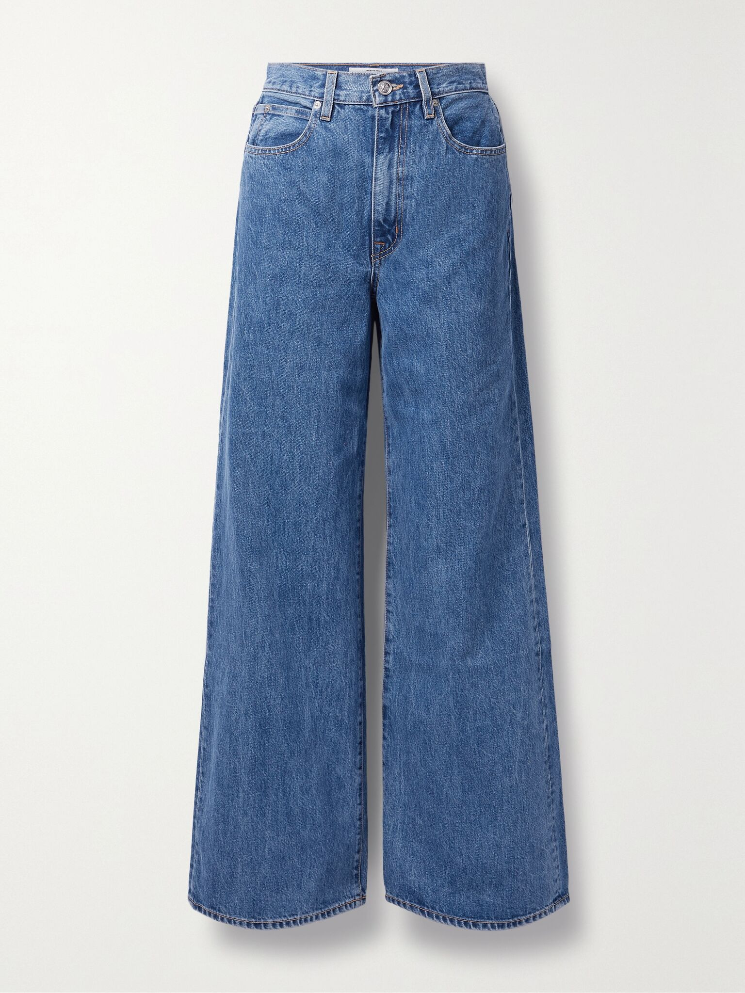 + NET SUSTAIN Eva mid-rise wide-leg organic jeans Mid denim - 1