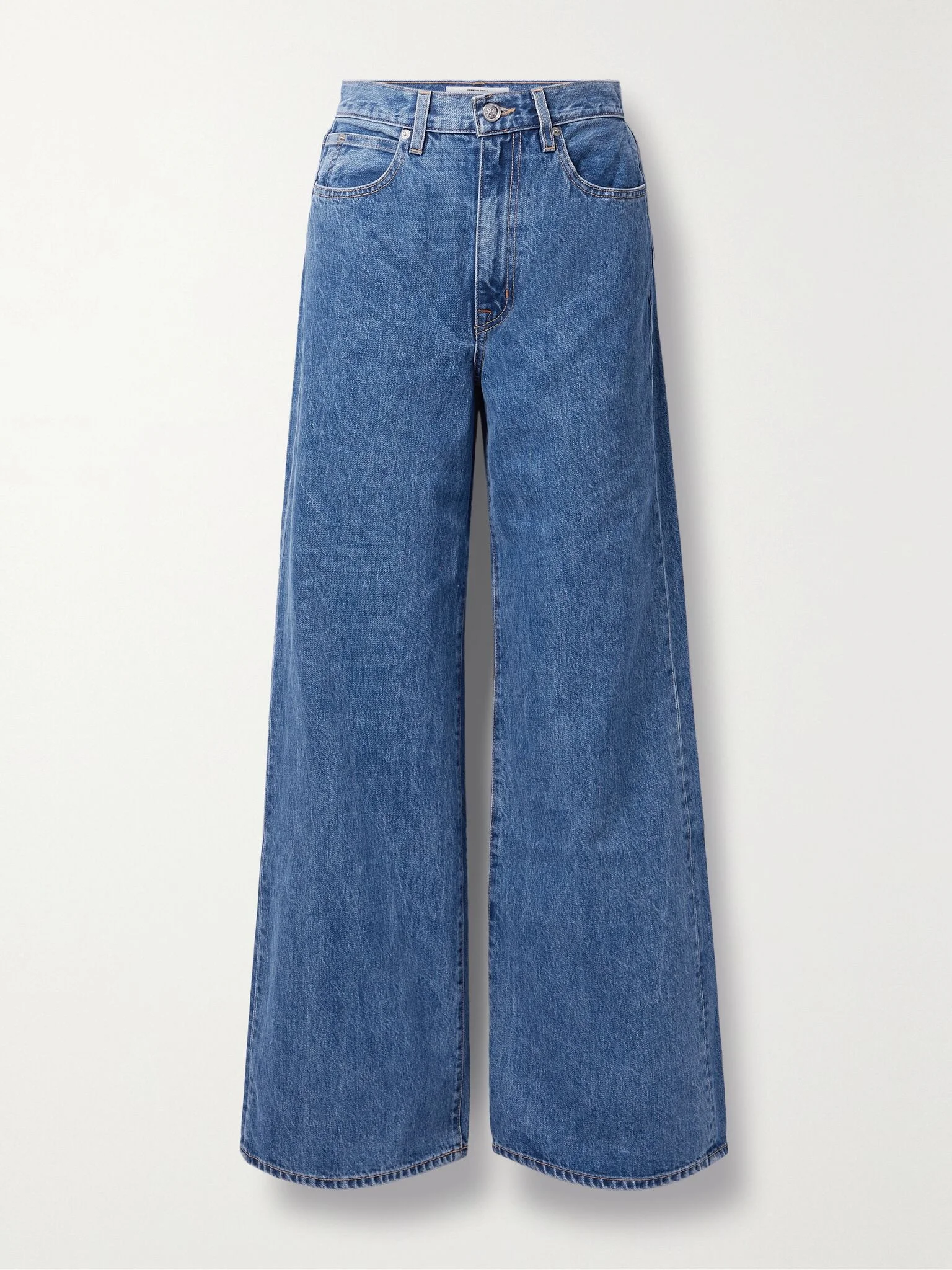 + NET SUSTAIN Eva mid-rise wide-leg organic jeans Mid denim - 1