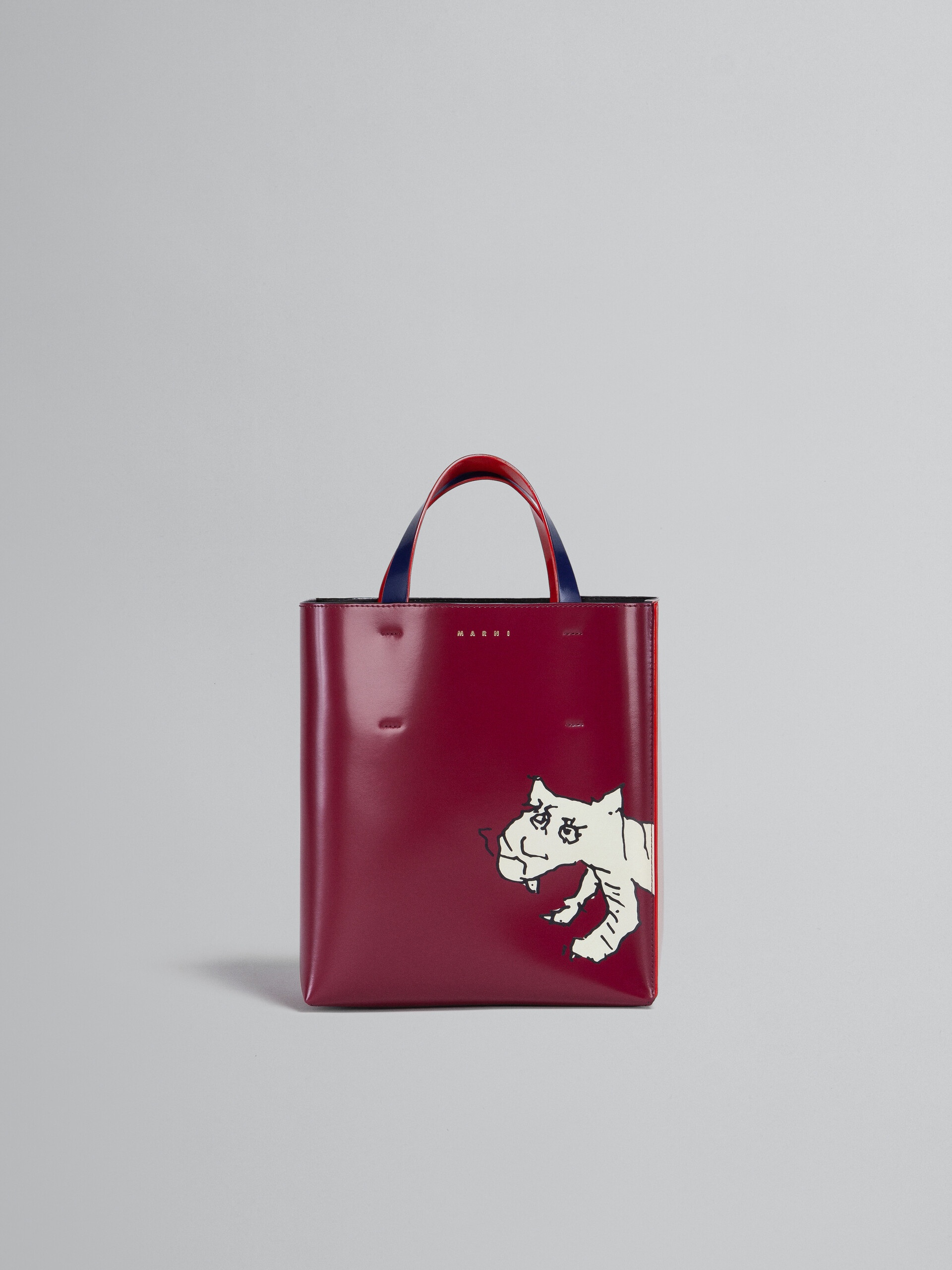 MUSEO SMALL BAG IN TIGER PRINT LEATHER - 1