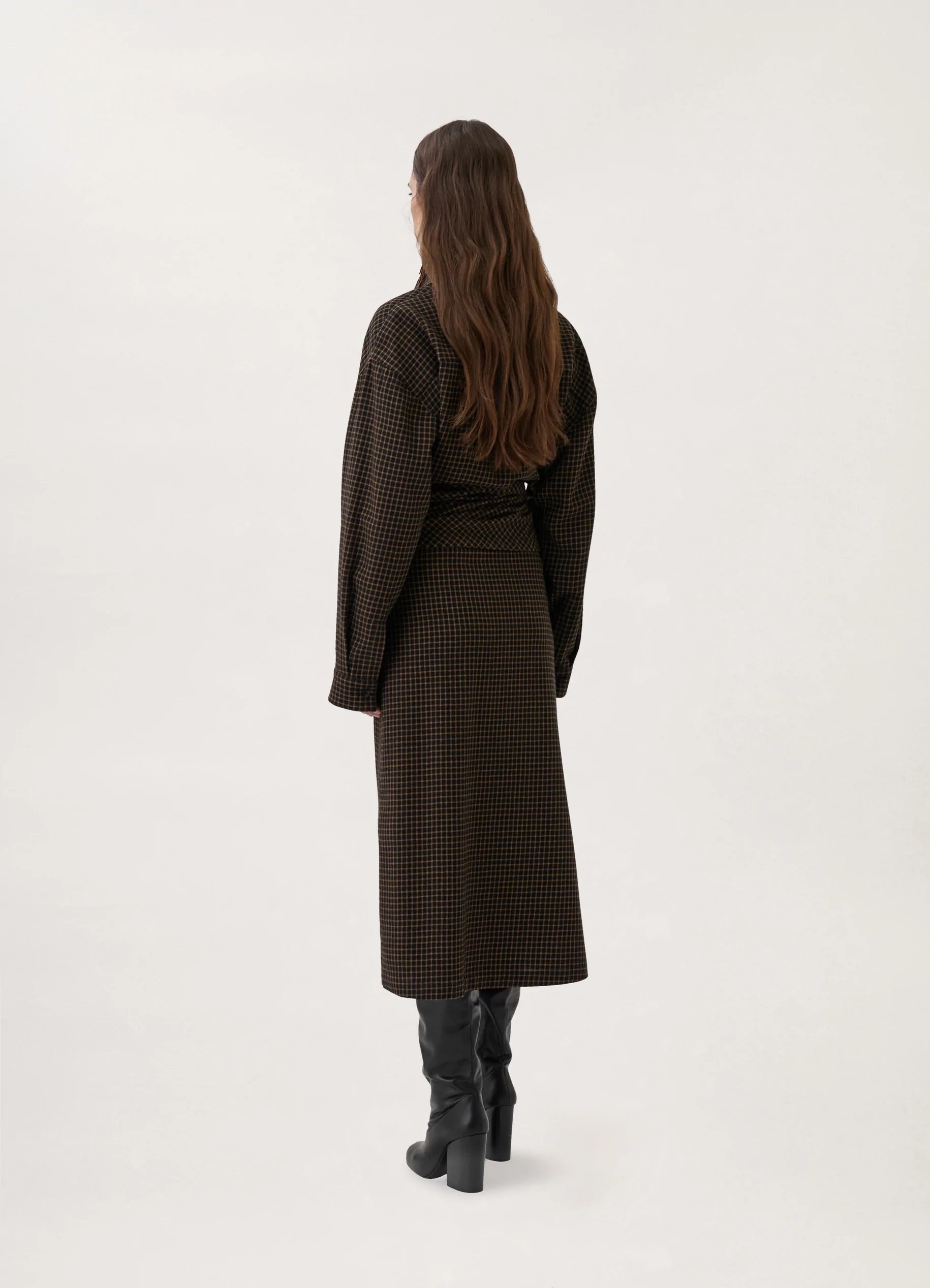 WRAP DRESS
CHECKED WOOL - 2