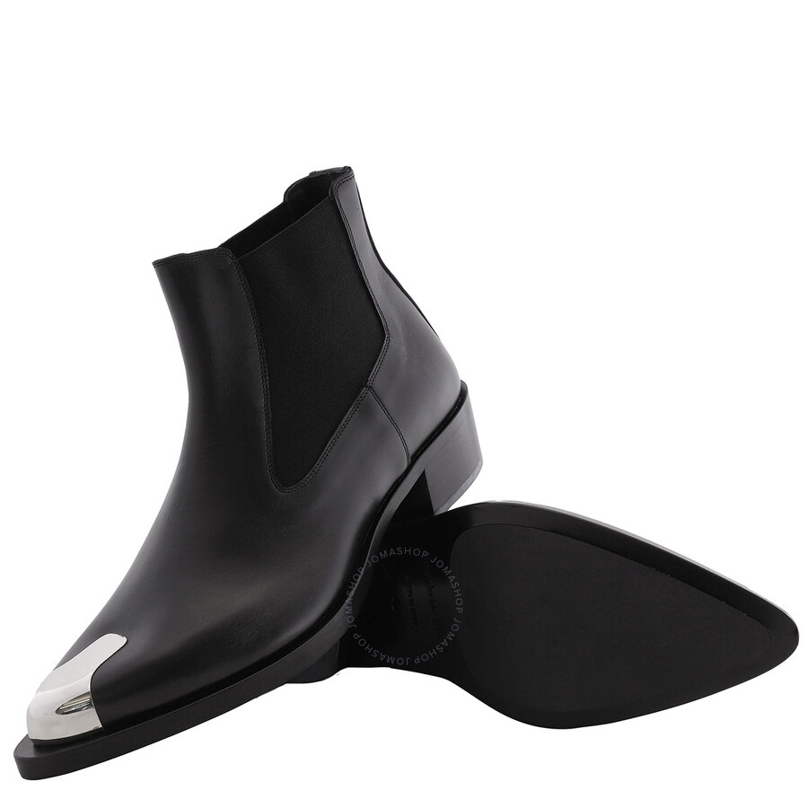 Alexander McQueen Black Punk Chelsea Ankle Boots - 2