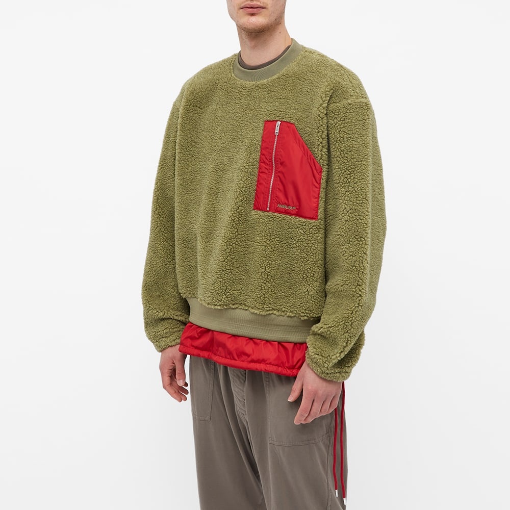 Ambush Pocket Polar Fleece Crew Sweat - 3