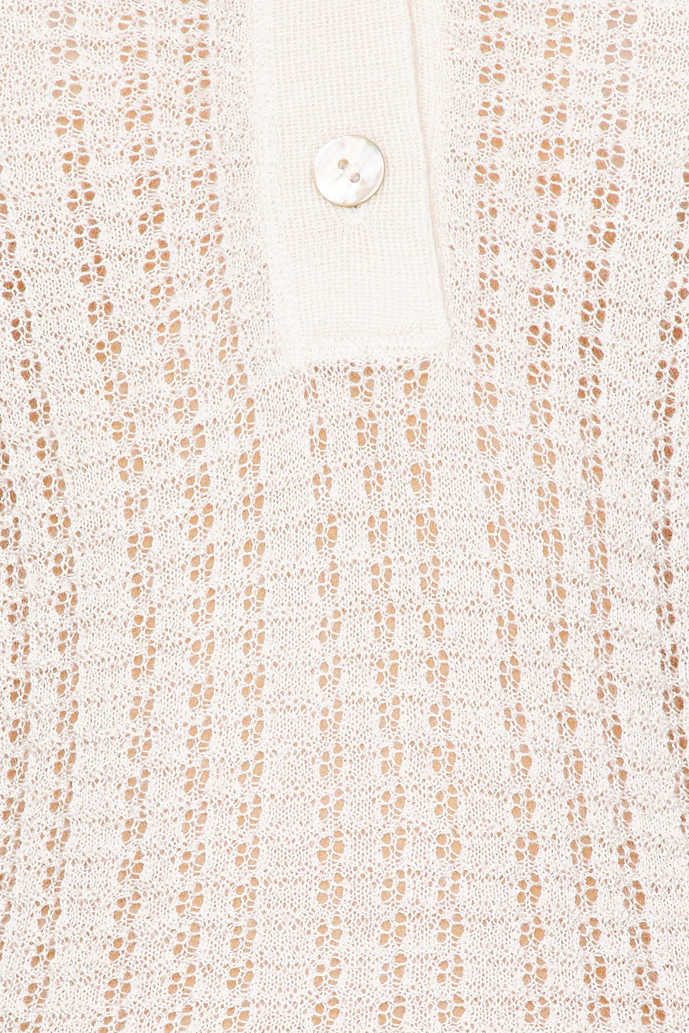 Waffle Knit Henley Top - 5