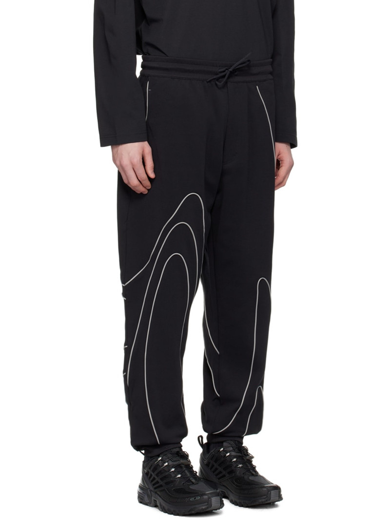 Black Piped Track Pants 2
