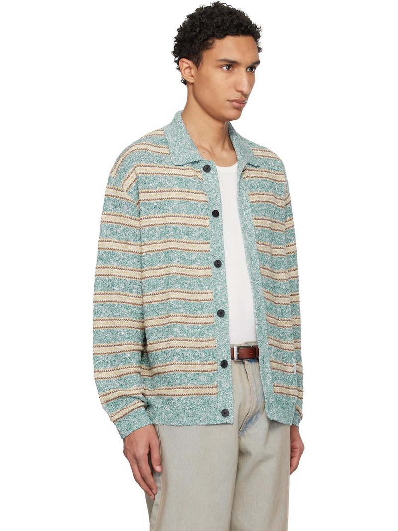 Blue Striped Cardigan 2