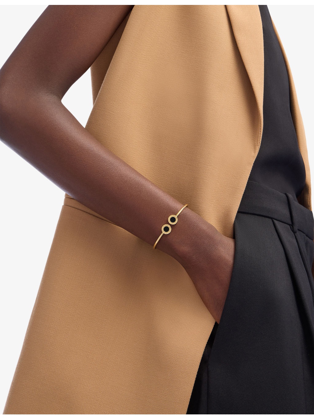 Bvlgari Bvlgari 18ct Yellow-Gold and Onyx Bracelet - 4