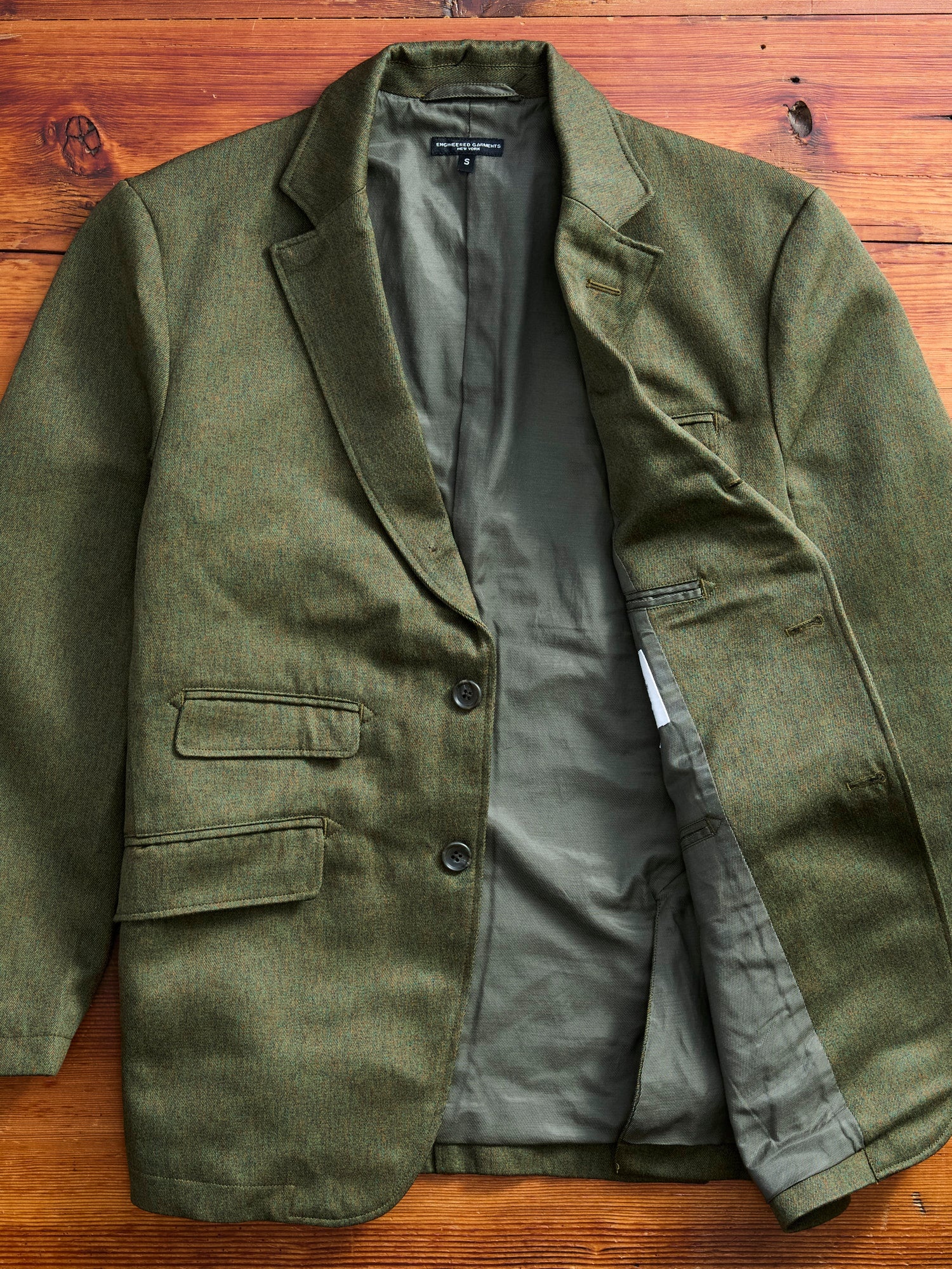 Melange Twill Andover Jacket in Olive - 7