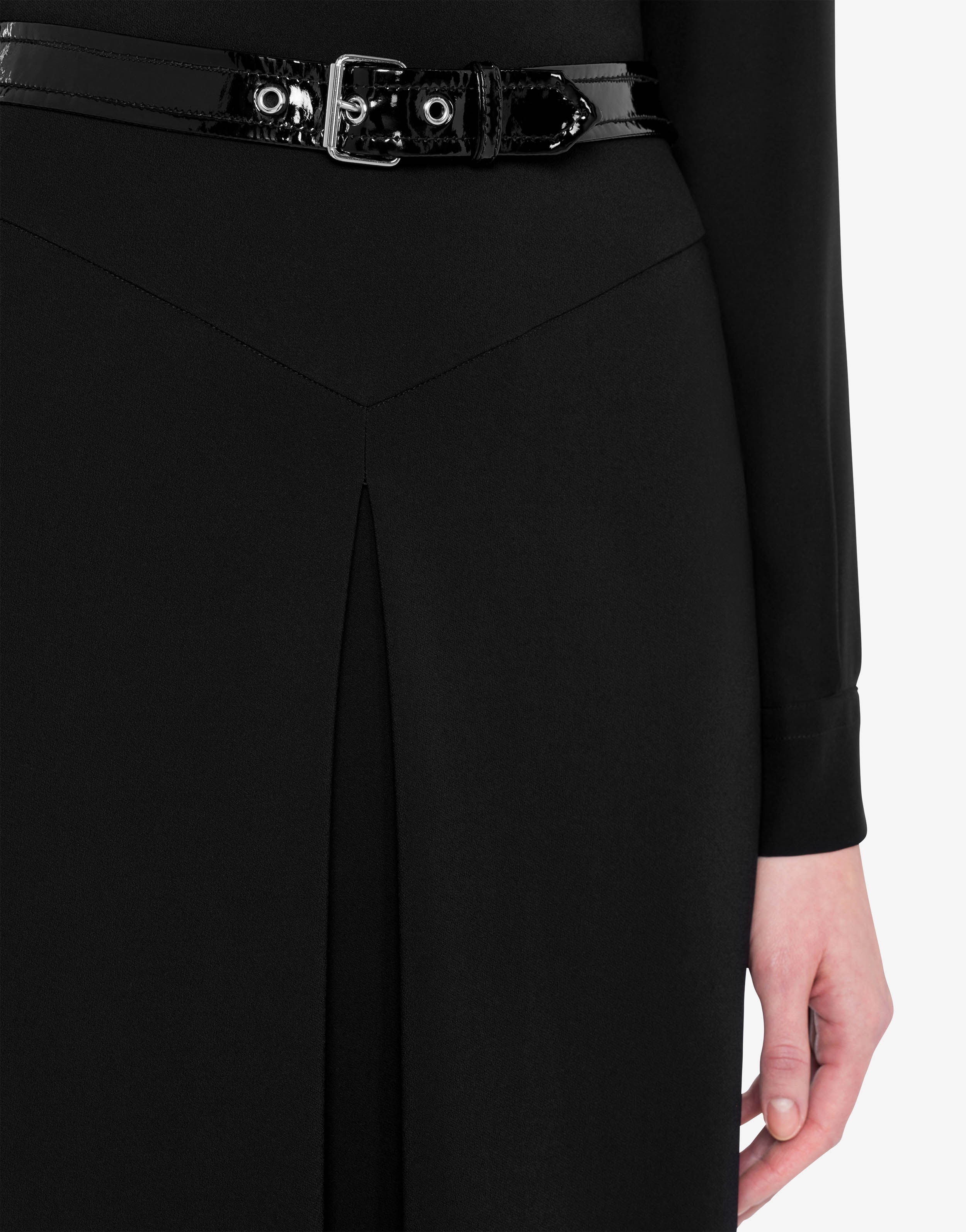 BONDAGE BUCKLE CADY STRETCH SKIRT - 4