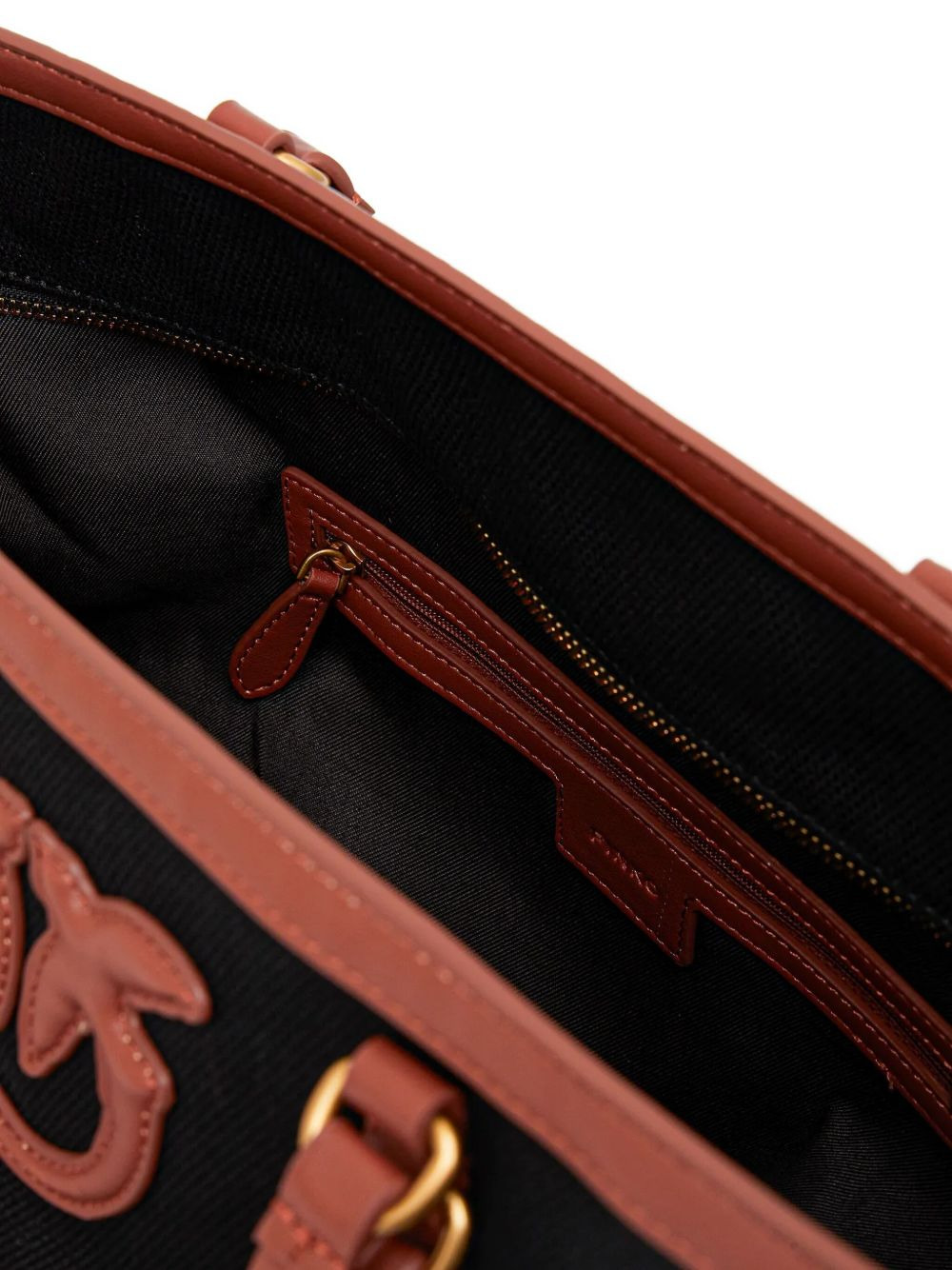 medium logo-patch leather-trimmed tote bag - 3