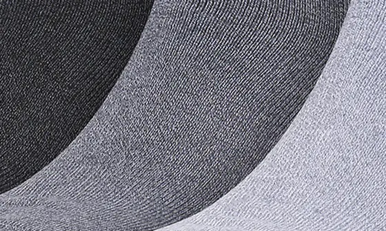 Gender Inclusive Originals Trefoil 6-Pack Ankle Socks in Grey/Black - 10