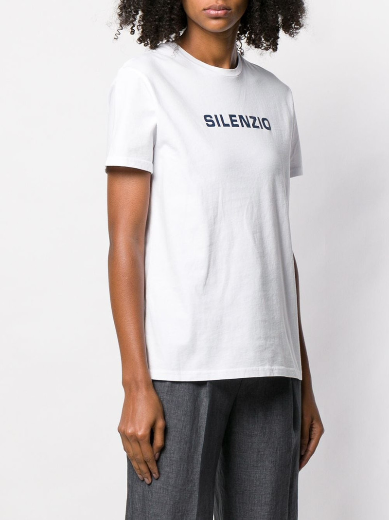 Silenzio print T-shirt 3