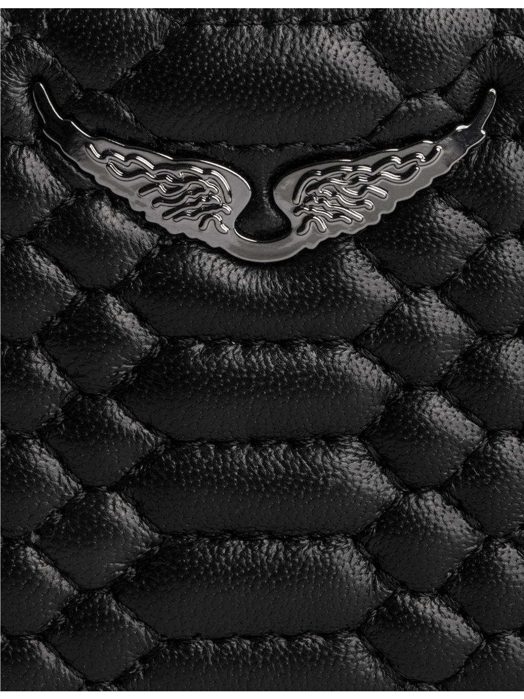 Quilted-leather emblem-detail card holder - 2