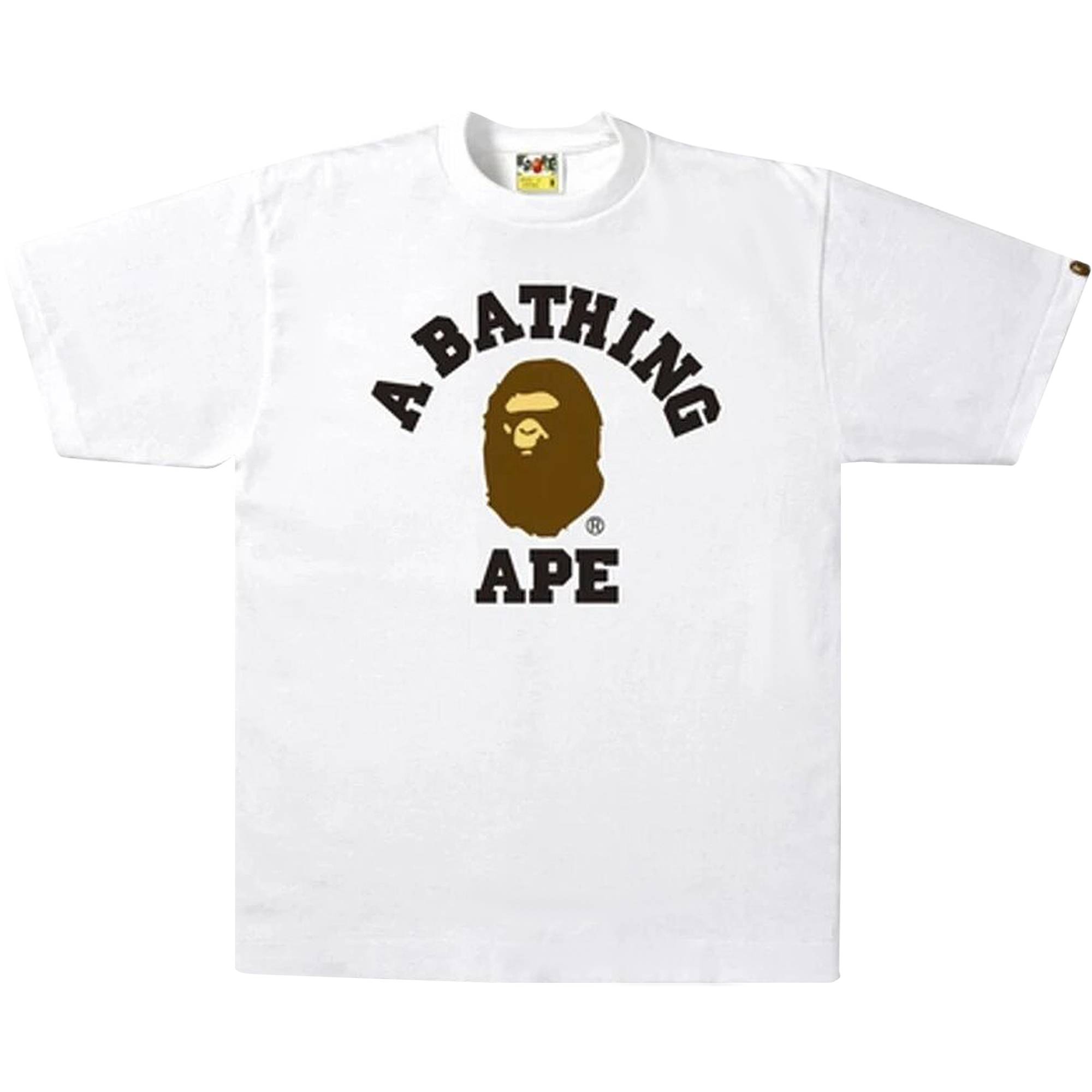 BAPE College T-Shirt 'White' - 1