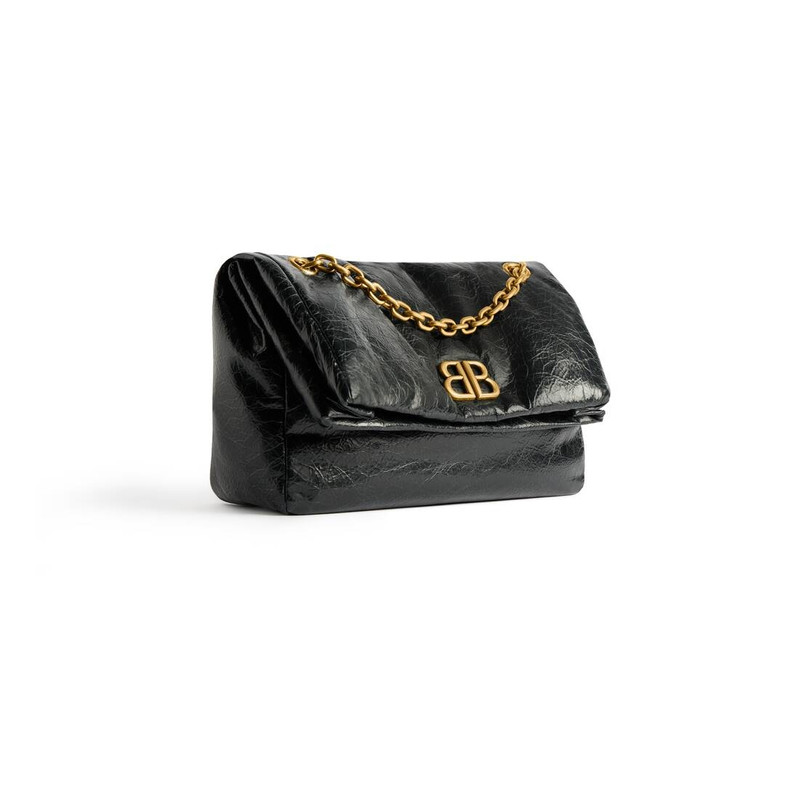 BALENCIAGA Women's Monaco Small Chain Bag  in Black outlook