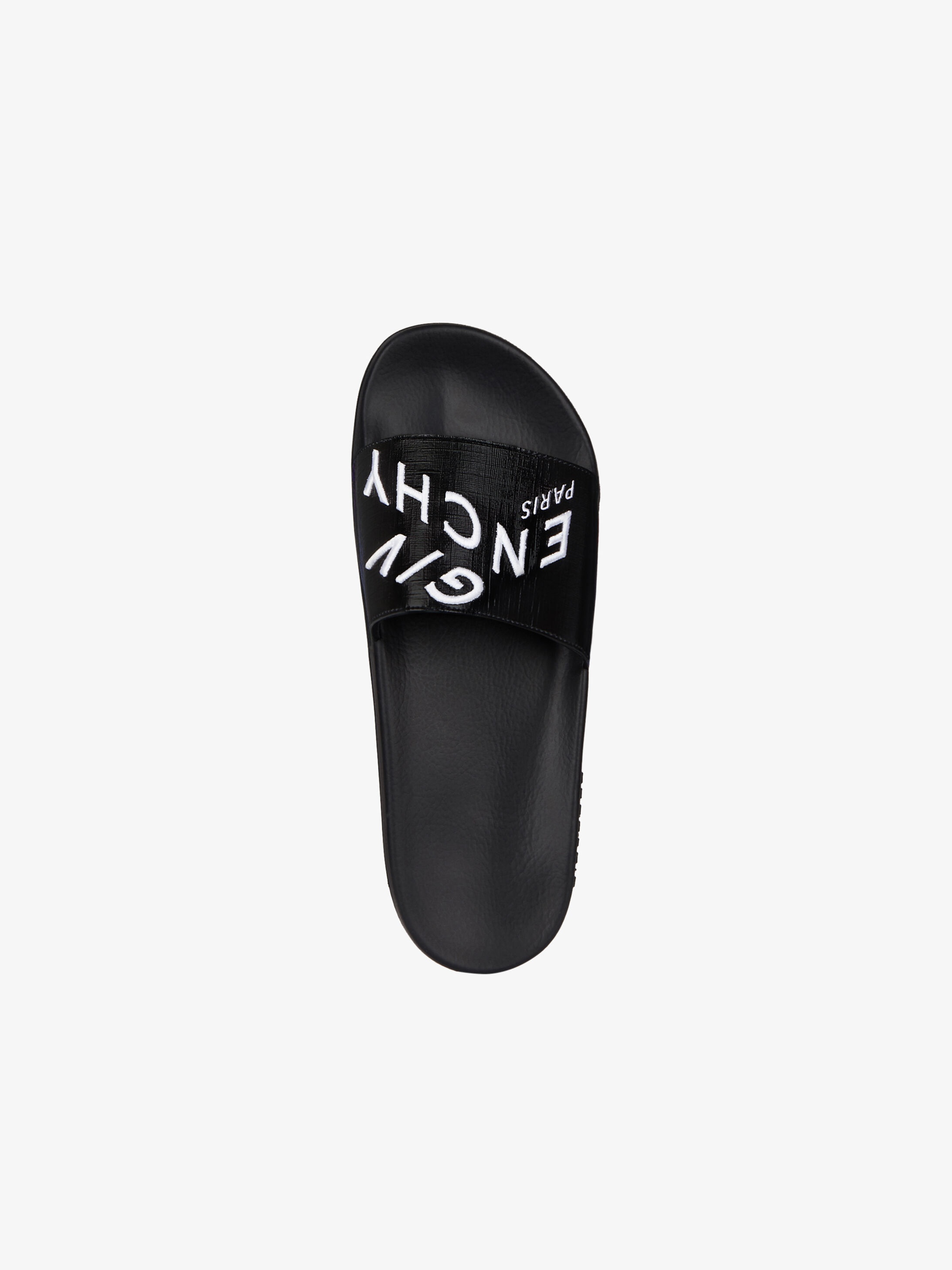 GIVENCHY embroidered flat sandals in coated canvas - 5