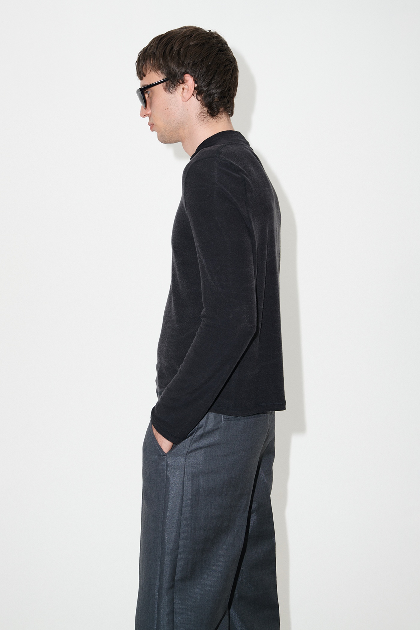 Artist Polo Black Antiqued Cotton - 5